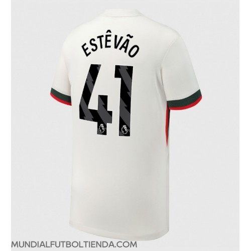 Camiseta Chelsea Estevao Willian #41 Segunda Equipación Replica 2025-26 mangas cortas